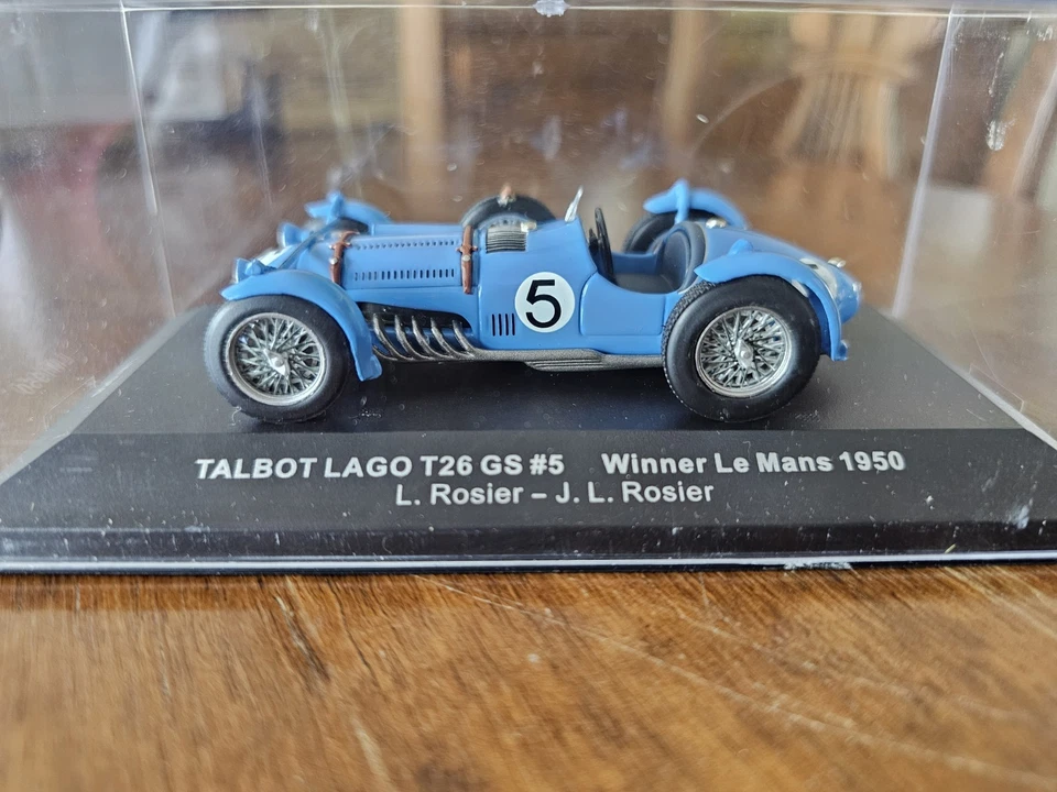 Modellino Talbot Lago T26 GS winner Le Mans 1950,L. Rosier,IXO Models scala 1:43 - Immagine 3 di 4