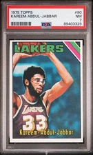 1975 TOPPS #90 KAREEM ABDUL-JABBAR PSA 7