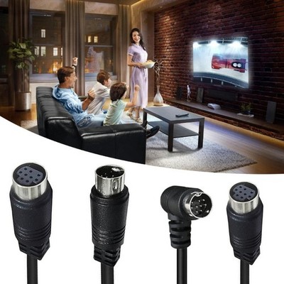 Mini Din 9Pin Adapter Cable Excellent Electrical Conductivity 9Pin Male to Femal