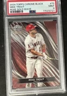2024 Topps Chrome Black - Mike Trout #73 Rose Gold Wave Refractor /15 PSA 9.