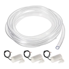 Micro Submersible Water Pump DC 5V Vertical Style with Clear Vinyl Tube