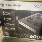 Thermaltake Smart 80 Plus Power Supply 600W New