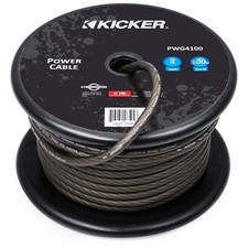 Kicker 46PWG4100 4AWG Power Wire 100 Feet - Gray