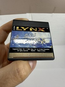Blue Lightning (Atari Lynx, 1988) Cartridge With Manual TESTED!