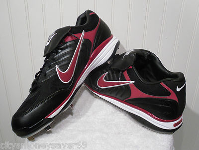 NEW Nike Air Zoom Coop IV Mens Baseball Cleats 16 Black/Red  display picture 2