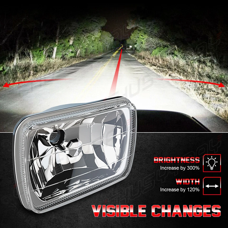 5x7 7x6 LED Headlights Hi-LO Beam Fit Peterbilt 365 367 2008 2009-2017 Truck - Image 3 of 4