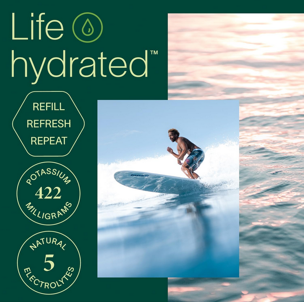 ZICO Natural 100% Coconut Water Drink No Sugar Gluten Free