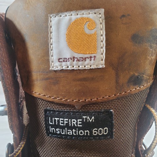 Stivali Carhartt Taglia 13 Larghi Isolamento Litefire Ottime Condizioni Impermeabili - Foto 16 di 16