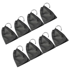 8 Pcs Small Net Bag with Drawstring Ball Mesh Bags For Sports