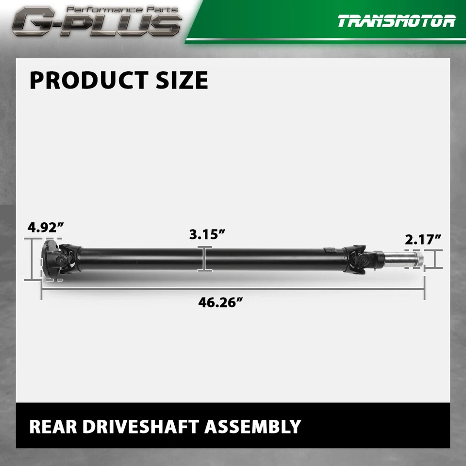 Driveshaft For 1994-2003 Chevrolet S10 LS Extended Cab Pickup 2-Door/3-Door 4.3L - Image 4 of 4
