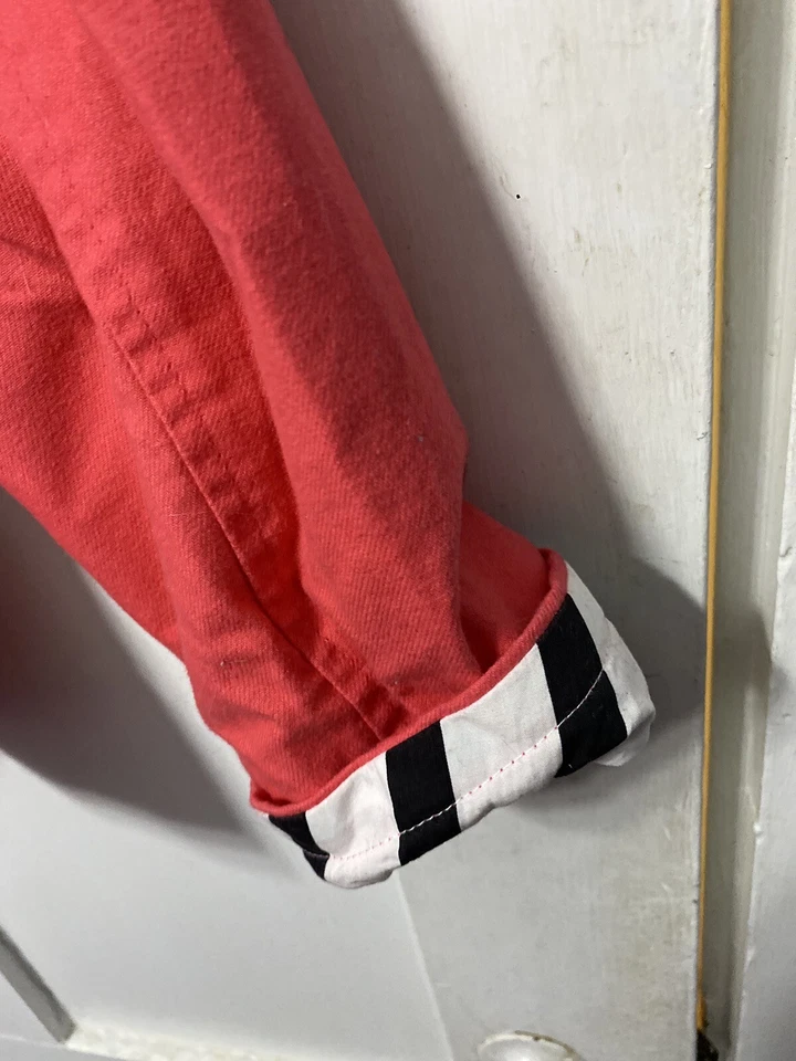 Vtg NWOT Gymboree Girls Sz10-12 Purrfectly Fabulous Spring Coral Cuffed Jacket - Image 4 of 4