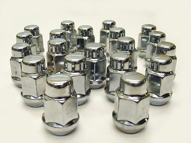 20 Chrome Acorn Lug Nuts For Chevrolet Rally Wheels – 7/16-20 RHT Thread – NOS Vintage Style 4 thumbnail image