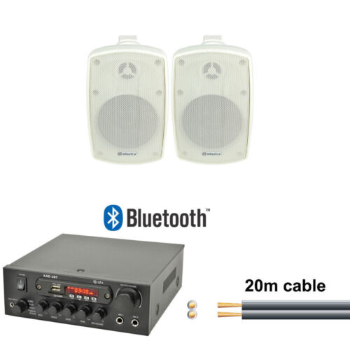 Kit Sistema Altoparlanti Amplificatore Esterno Con Bluetooth 2 4 8 Caffè Ristorante Negozio - Foto 3 di 6