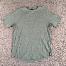 Kit & Ace Shirt Men's S Green Gray Tee Crew Neck Cashmere Blend Soft Gym Casual