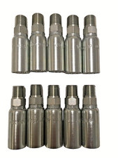 (10) MP-04-04 Hydraulic Hose Fittings 1/4 Male Pipe *Made in USA* HY U Style