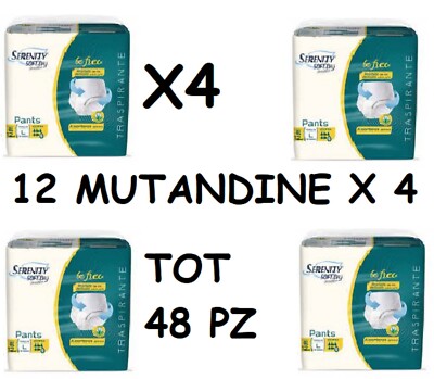 SERENITY SOFT DRY PANTS EXTRA SIZE L HIGH SOFT ABSORBENCY 4 PACKS
