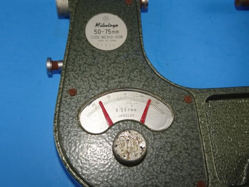 Mitutoyo 510-103R Indicating Micrometer, 50-75mm Range, 0.001mm SF71 - Picture 3 of 10