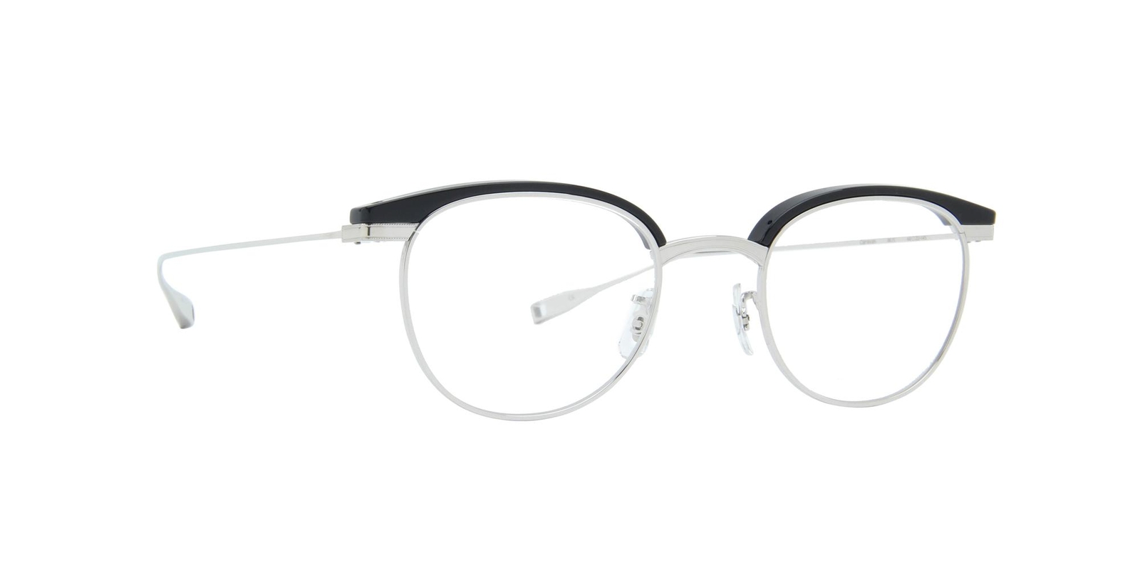 Eyevan Унисекс 48-миллиметровая черная серебристая оптика CARAVAN-BKS-48