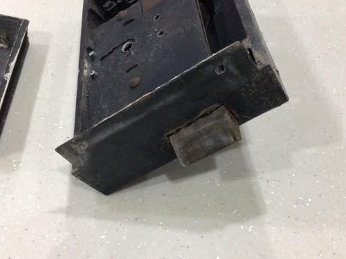 Antique Victorian Drawback Rim Lock - Bild 8 von 10