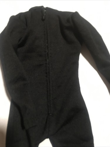 1/6 scale Black Batman Beyond body tight suit red bat logo (fits M-35) - Picture 3 of 3