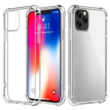For iPhone 16 Pro Max 15 Plus 14 13 12 11 8 Clear Phone Case Shockproof Cover