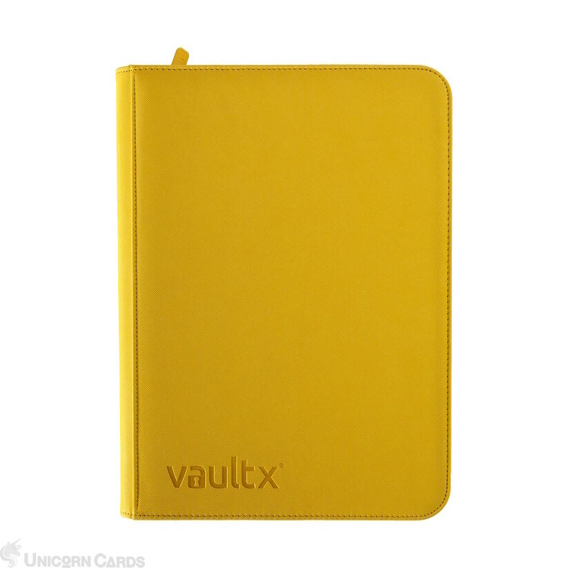 Vault X: Premium 9-Pocket Exo-Tec® Zip Binder - Sunrise Yellow :: 20 Pages Album