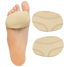 ZenToes Metatarsal Pads Pair Gel Ball of Foot Fabric Cushions for Men and Women