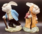 Large Elderly Country Bunny’s Rabbit Old Folk Ceramic 2 — photo 4