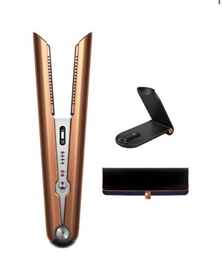 Dyson Corrale Hair Straightener Copper Nickel with Charger And Stand 