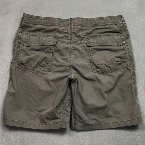 LL Bean Cargo Shorts Mens 40 x 9 Canvas Heavy Strong Gray Cotton Nylon - Picture 5 of 9