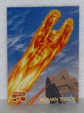 HUMAN TORCH Card #43 - NELSON - Marvel Masterpieces - 1995 - Fleer - SINGLE