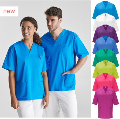 Damen Herren Schlupfjacke Kasack OP-Kasack OP Kleidung Pfleger 10 Farben XS-3XL