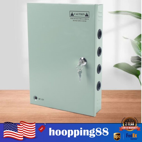 12VDC 18CH 30A Security Camera Power Supply Box Distribution For CCTV DVR System
