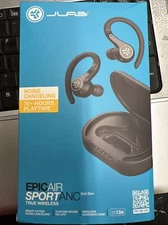 JLab Epic Air Sport ANC True Wireless Earbuds - Black