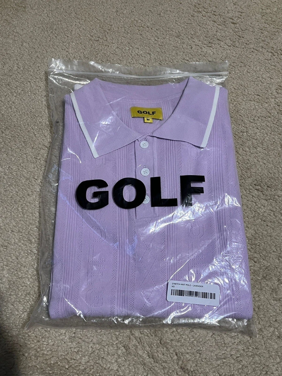 GOLF WANG 100% AUTHENTIC POLO STRETCH KNIT LAVENDER SZ MEDIUM | eBay