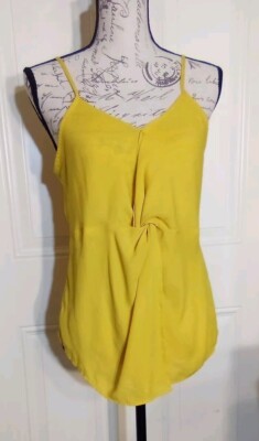 E & M Top Junior Girls Size Large Color Yellow
