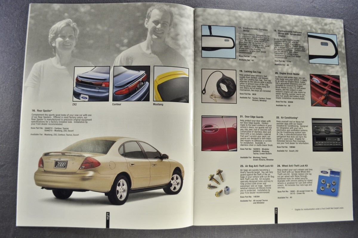 2000 Ford Accessories Brochure Mustang Crown Victoria Taurus
