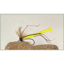 Daddy Long Legs Trout Flies, 6 x Yellow Detached Body, Size 10, Fishing Flies