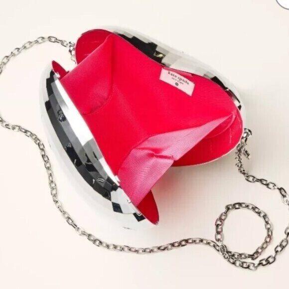 Kate Spade New York x Target Silver Disco Heart Crossbody Bag thumbnail 3