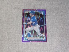 2024 Bowman Purple RayWave Refractor Carson Roccaforte RC 001/250 FIRST ONE MADE