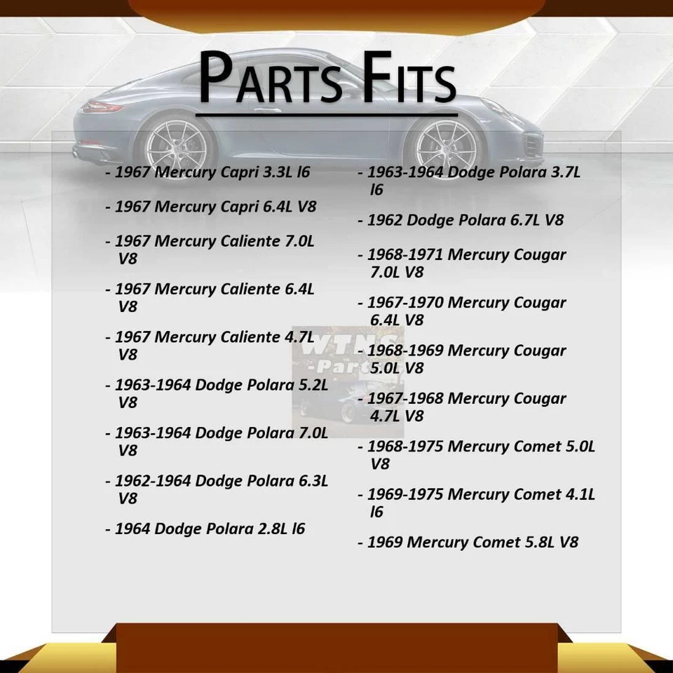подходит для переднего барабанного тормоза Mercury Caliente Wagner 1967–1967 годов выпуска - Изображение 4 из 4