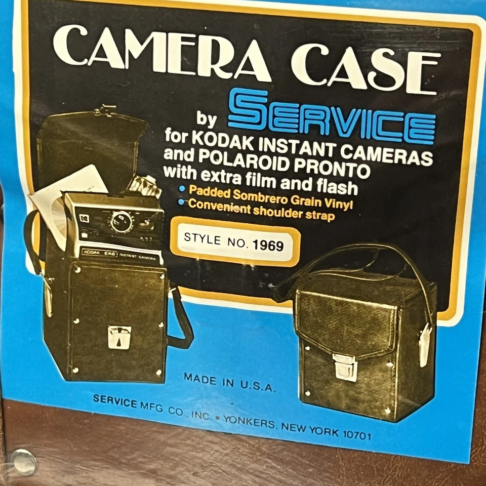*Vintage* SEALED Camera Case by Service Kodak and Polaroid Style 1969 USA NOS - Image 2 of 4