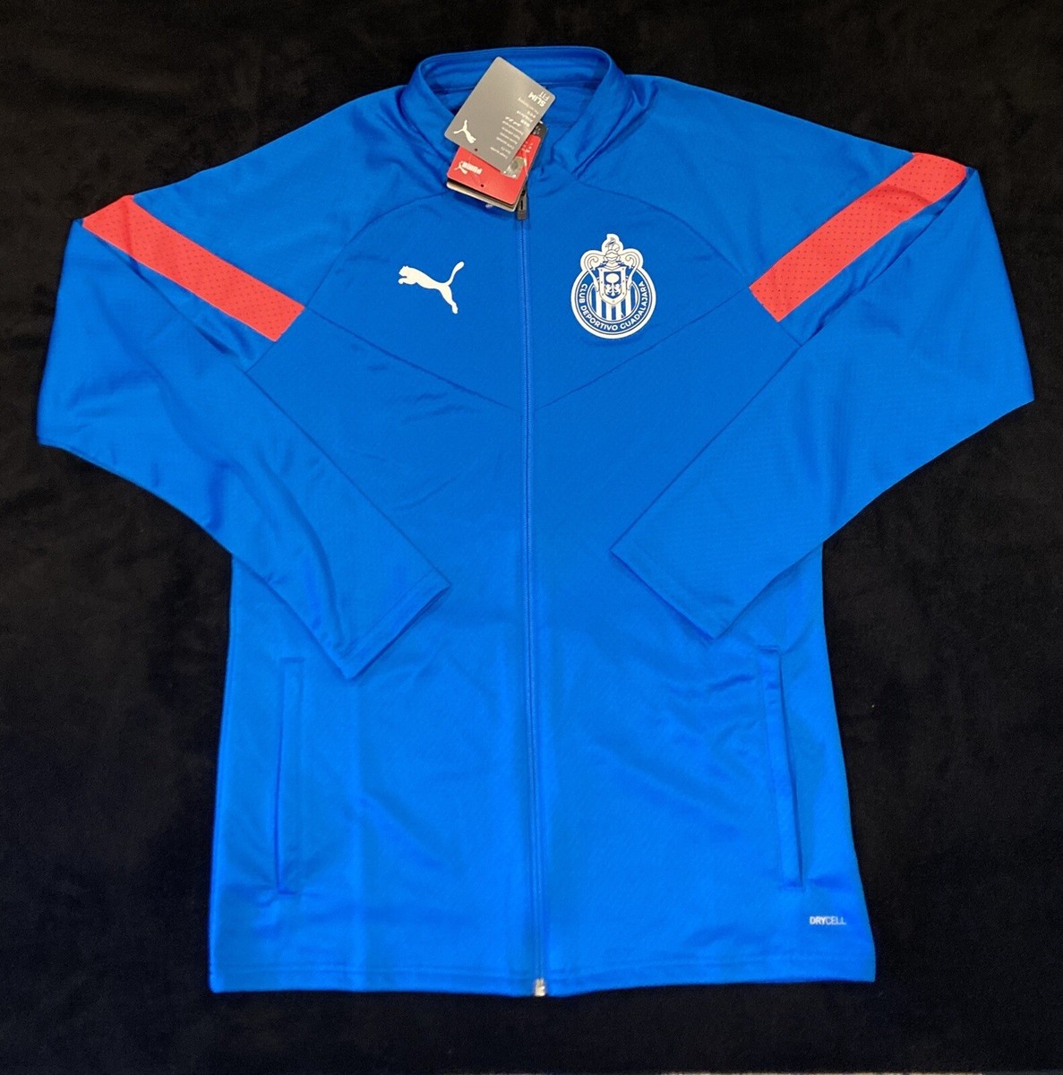 Men's Chivas Puma Training Jacket Full Zip-Up Color Blue Size M