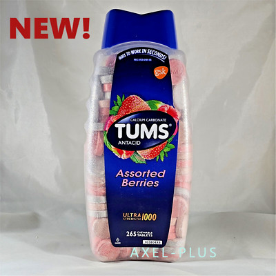 TUMS Antacid Ultra Strength, 265 Chewable Tablets Exp 05/2030