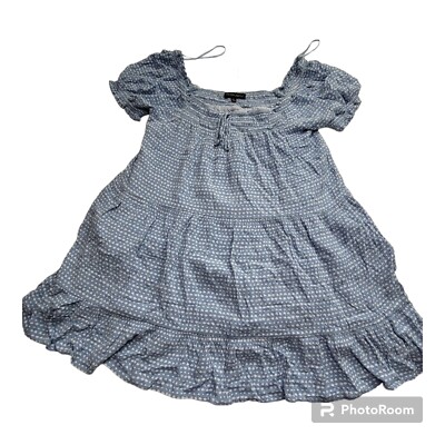 Cotton Candy LA Womens Medium Mini Dress Blue Lined Pockets Cute | eBay