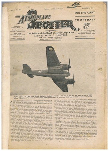 WW2 THE AEROPLANE SPOTTER 1941 - CHOOSE FROM DROP DOWN MENU - Picture 5 of 15