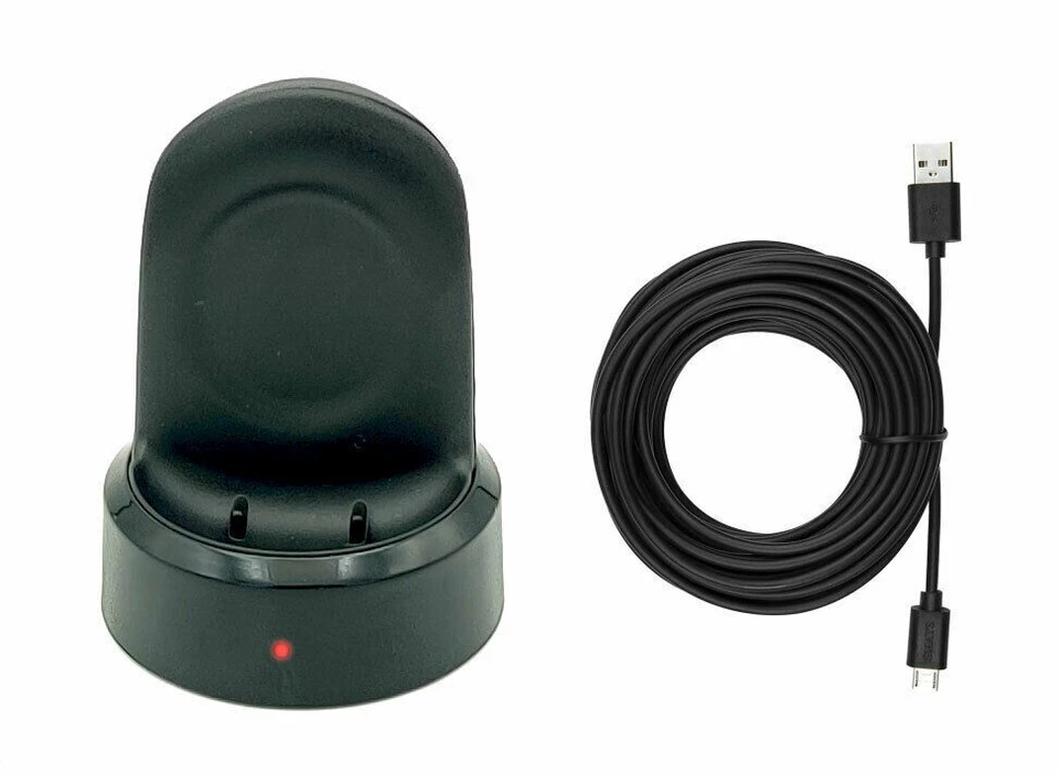 Wireless Charging Dock Charger for Samsung Galaxy Watch Gear S3 Frontier Classic - Image 2 of 2