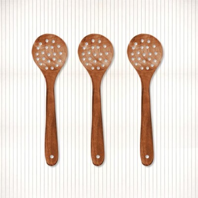 Teak Wooden Spoons Spatula Set For Cooking Utensils Non Stick Kitchen Tools Set