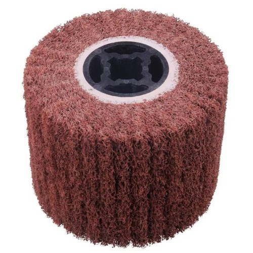 60/80 Polishing Burnishing Wheel Wire Drawing Wheel Brush Drum Buffer Wheel AU - Picture 8 of 9