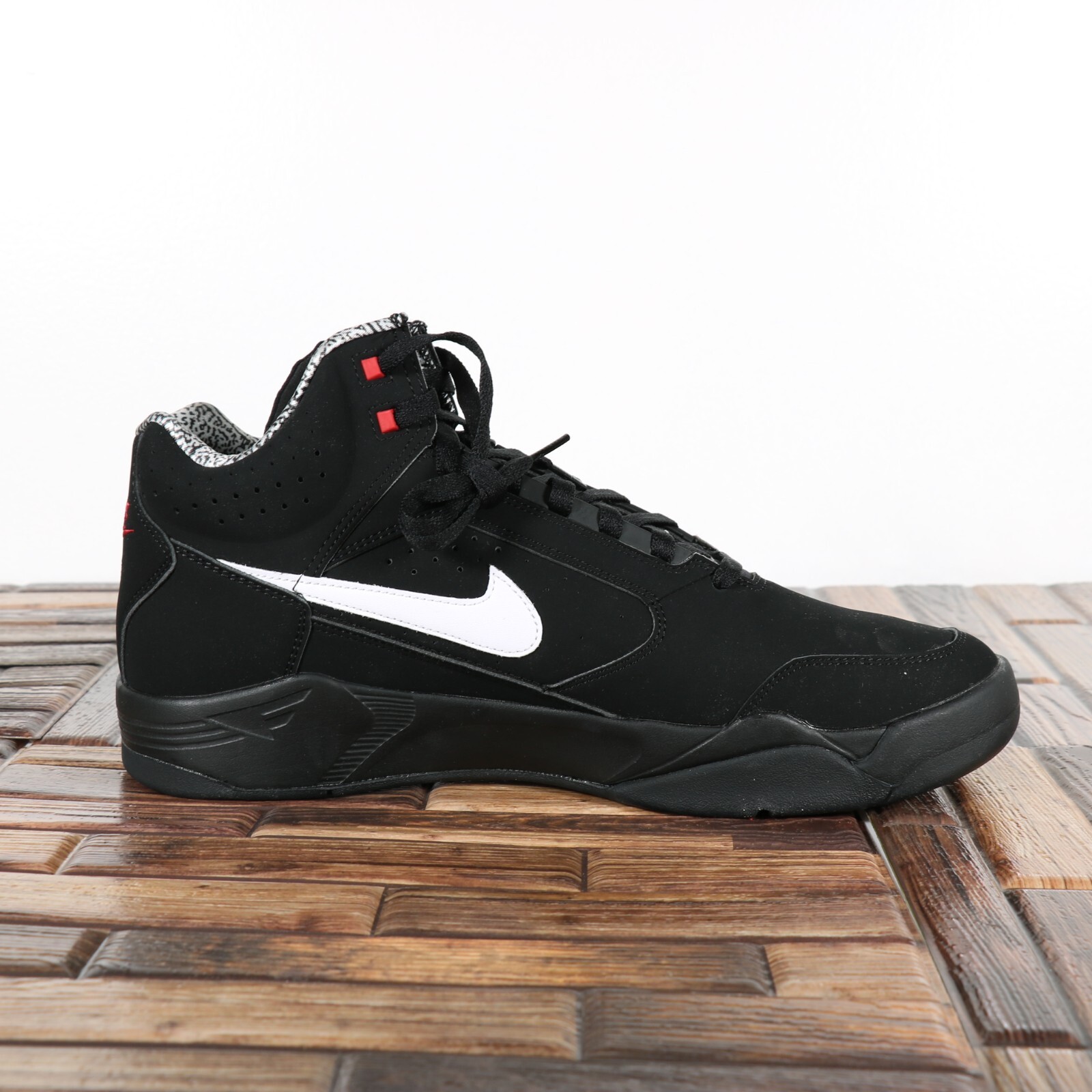 nike air flight classic black varsity red